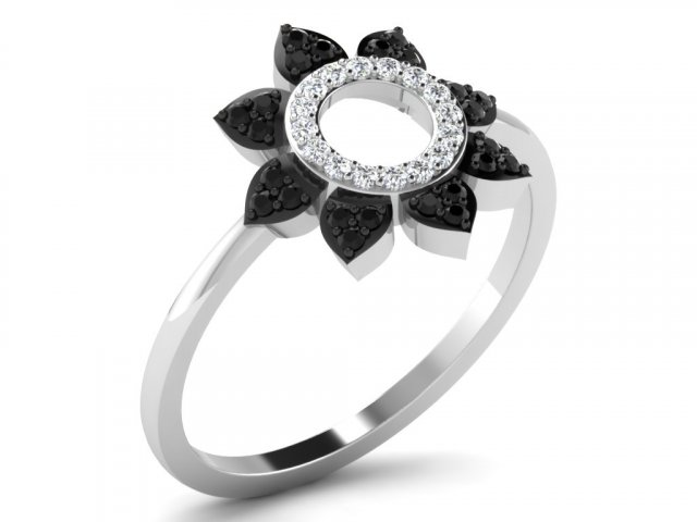 diamond ring for ladies Modèles 3D en vedette .c4d .max .obj .3ds .fbx .stl .blend 