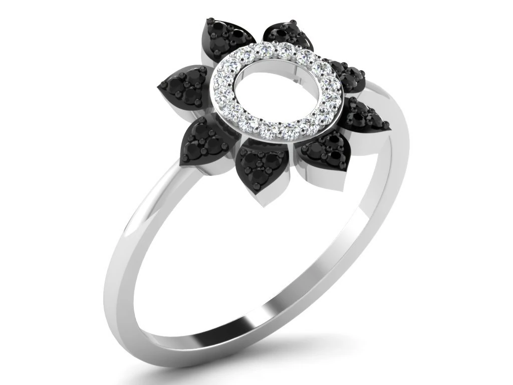 diamond ring for ladies 3D Print Model .c4d .max .obj .3ds .fbx .stl .blend 