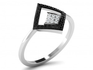 diamond ring for ladies Modelo de Impressão 3D