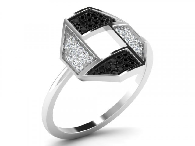 diamond ring for ladies 3D Print Model .c4d .max .obj .3ds .fbx .stl .blend 
