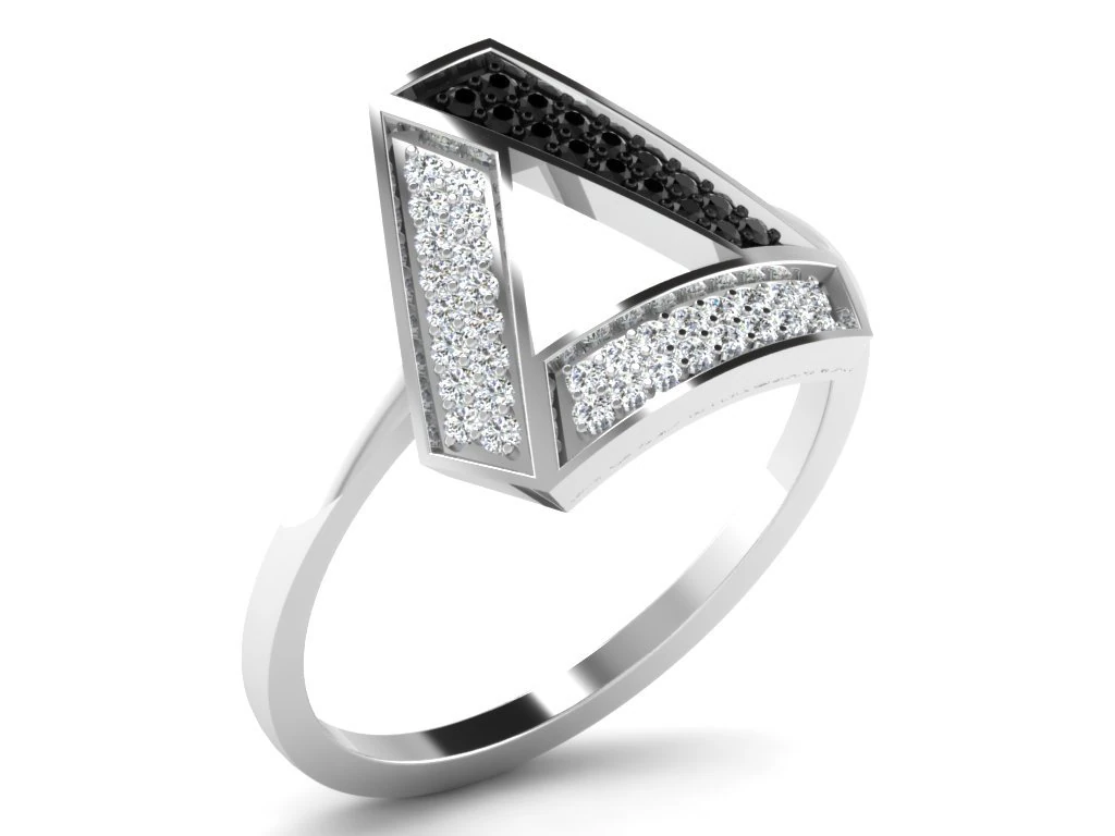 diamond ring for ladies 3D Print Model .c4d .max .obj .3ds .fbx .stl .blend