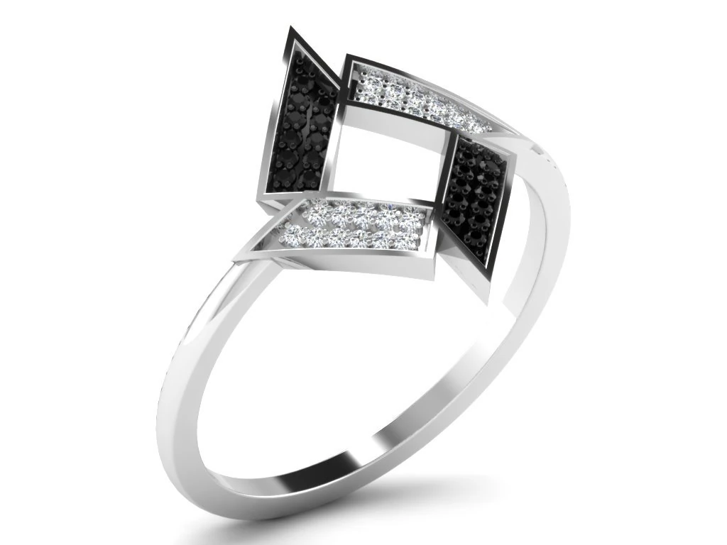 diamond ring for ladies 3D Print Model .c4d .max .obj .3ds .fbx .stl .blend 