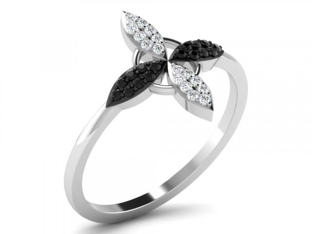 diamond ring for ladies 3D Baskı Modeli .c4d .max .obj .3ds .fbx .stl .blend 
