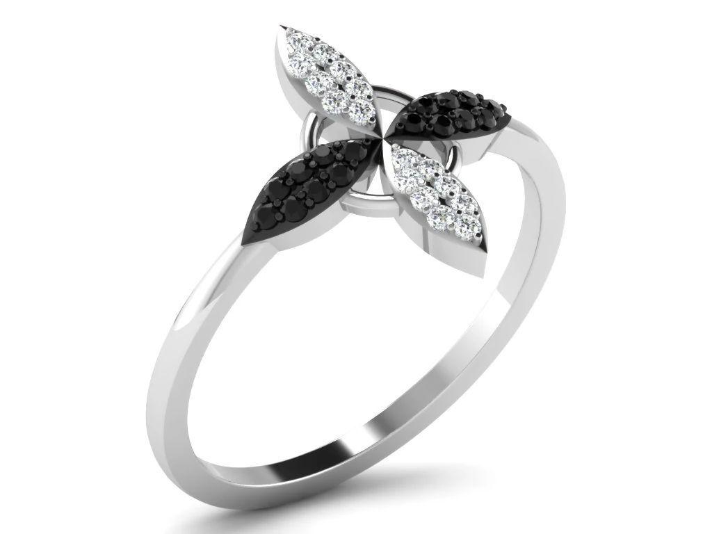 diamond ring for ladies 3D Print Model .c4d .max .obj .3ds .fbx .stl .blend 