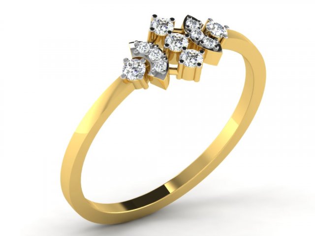diamond ring for ladies Modèles 3D en vedette .c4d .max .obj .3ds .fbx .stl .blend 