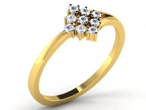 diamond ring for ladies 3D Print Model