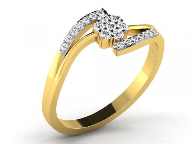 diamond ring for ladies Modelo de Impressão 3D .c4d .max .obj .3ds .fbx .stl .blend 
