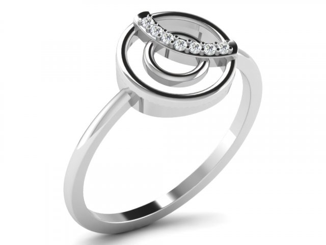 diamond ring for ladies 3D Print Model .c4d .max .obj .3ds .fbx .stl .blend 