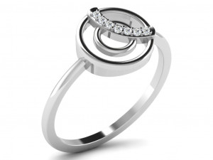 diamond ring for ladies Modèles 3D en vedette