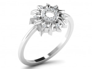 diamond ring for ladies Model Cetak 3D