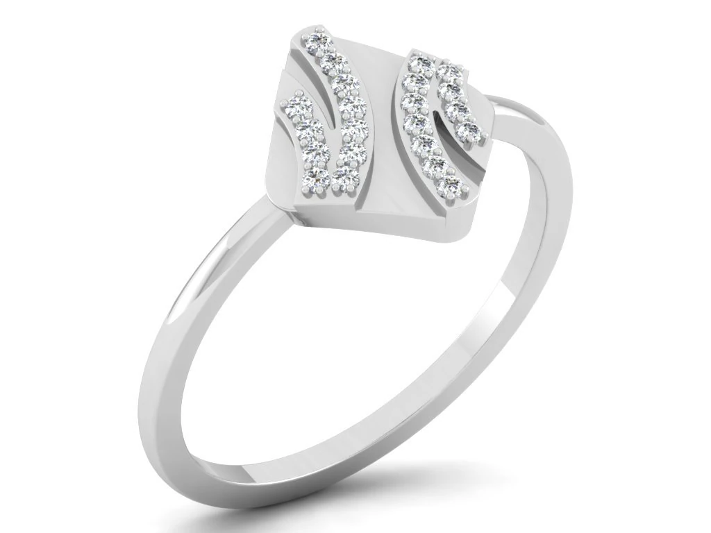 diamond ring for ladies 3D Print Model .c4d .max .obj .3ds .fbx .stl .blend 