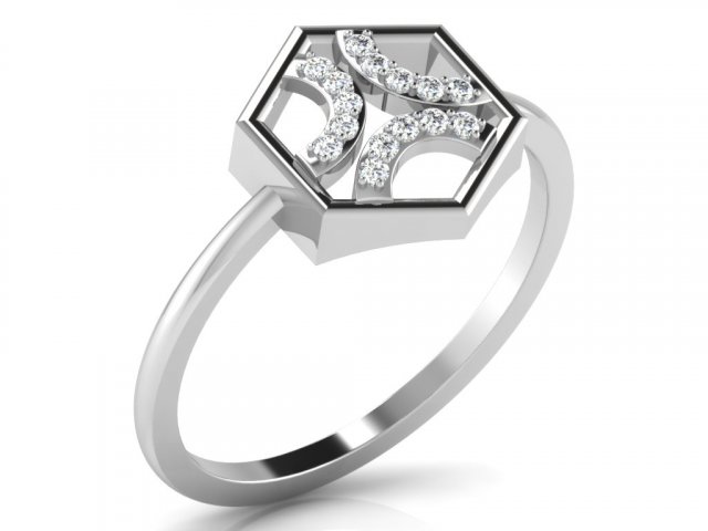 diamond ring for ladies Model Cetak 3D .c4d .max .obj .3ds .fbx .stl .blend 