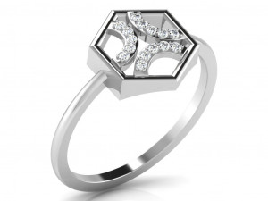 diamond ring for ladies Modelo de Impressão 3D
