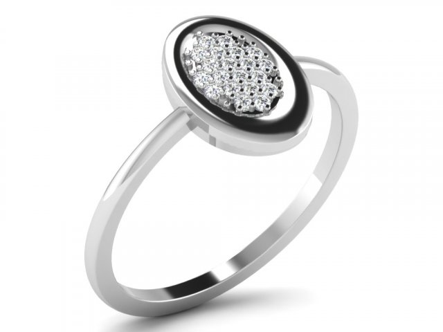 diamond ring for ladies 3D 打印模型 .c4d .max .obj .3ds .fbx .stl .blend