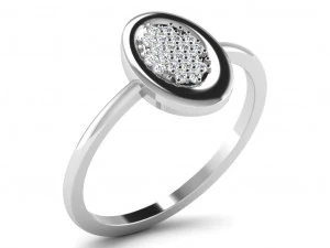 diamond ring for ladies 3D Print Model