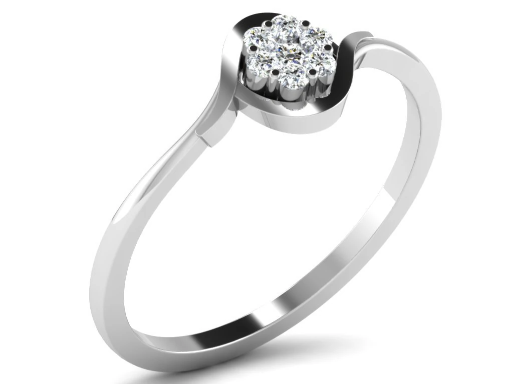 diamond ring for ladies 3D Print Model .c4d .max .obj .3ds .fbx .stl .blend 