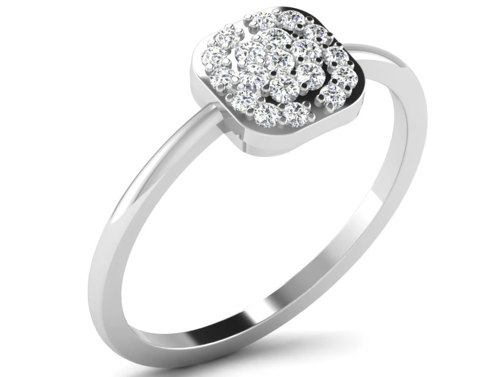 diamond ring for ladies 3D Print Model .c4d .max .obj .3ds .fbx .stl .blend