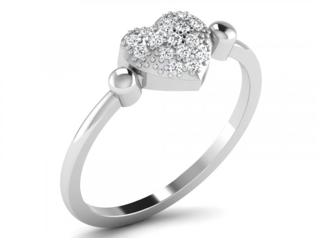 diamond ring for ladies 3D Принт Модель .c4d .max .obj .3ds .fbx .stl .blend 