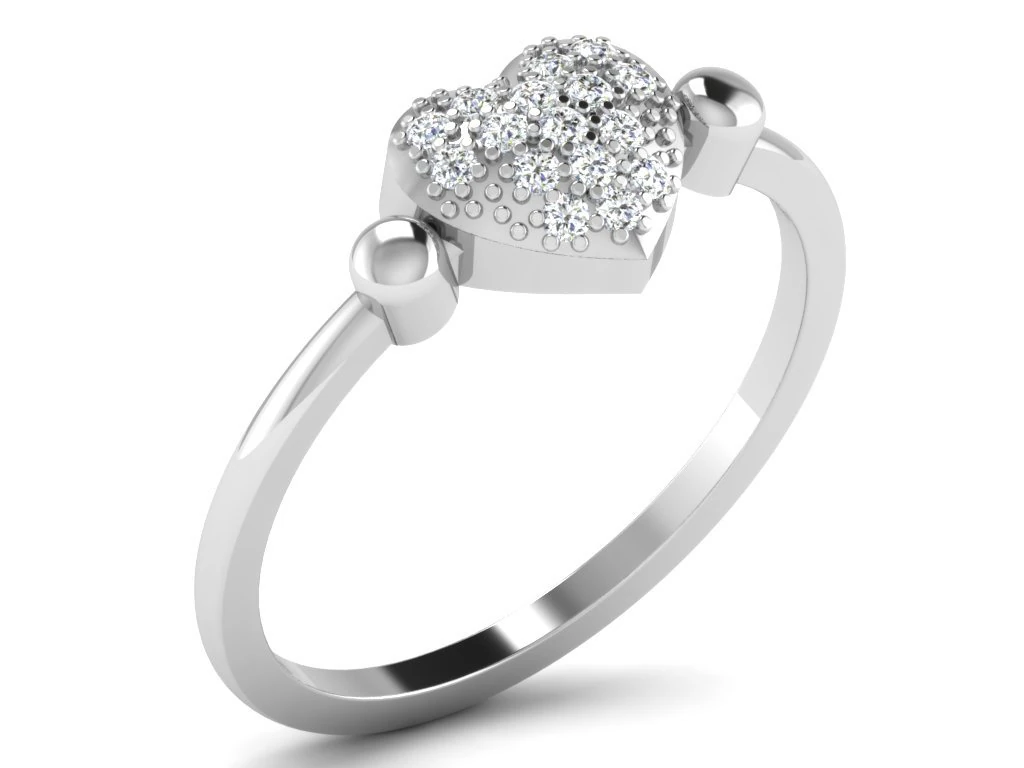 diamond ring for ladies 3D Print Model .c4d .max .obj .3ds .fbx .stl .blend