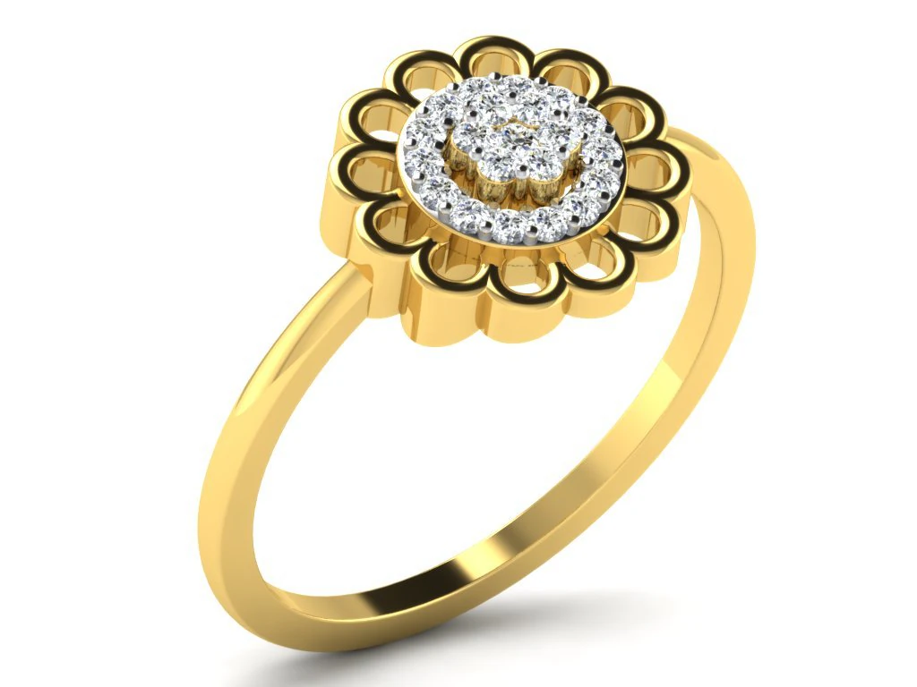 diamond ring for ladies 3D Print Model .c4d .max .obj .3ds .fbx .stl .blend 