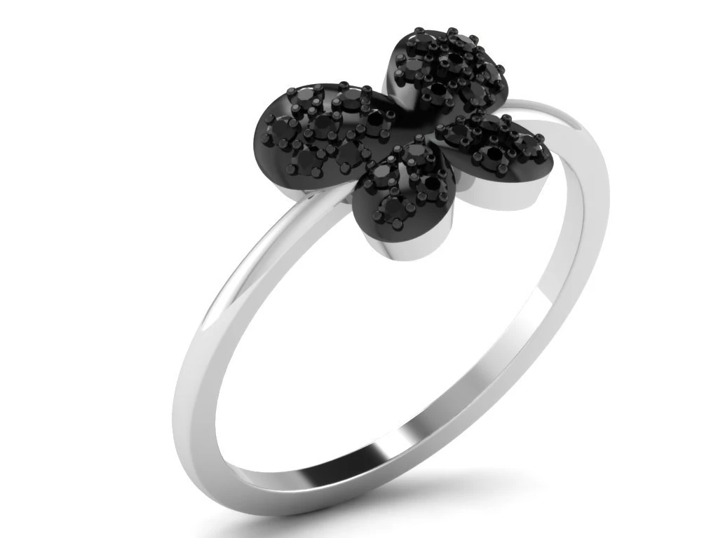 diamond ring for ladies 3D Print Model .c4d .max .obj .3ds .fbx .stl .blend 