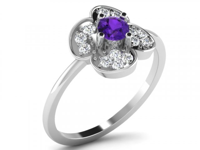 diamond ring for ladies Modelo de impresión 3D .c4d .max .obj .3ds .fbx .stl .blend 