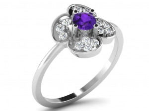 diamond ring for ladies Modèles 3D en vedette