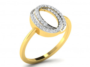 diamond ring for ladies Modelo de Impressão 3D