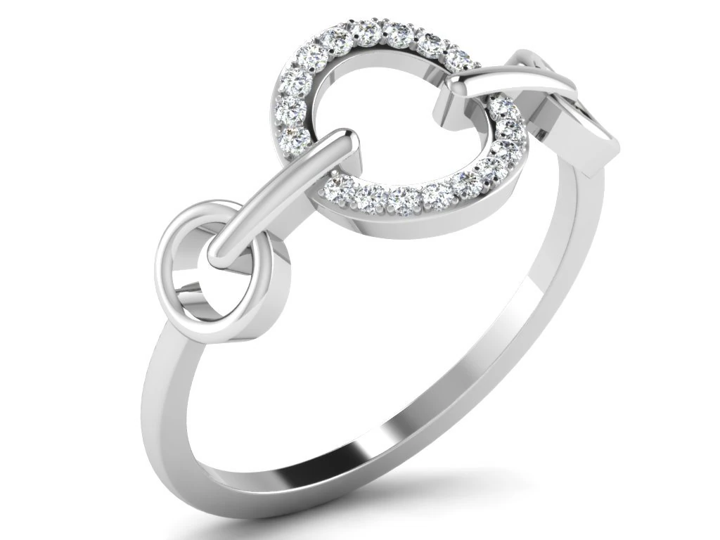 diamond ring for ladies 3D Print Model .c4d .max .obj .3ds .fbx .stl .blend 