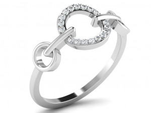 diamond ring for ladies 3D प्रिंट मॉडल