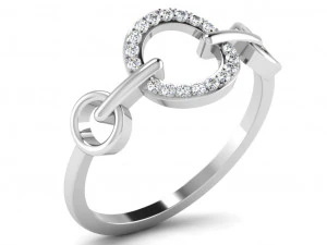 diamond ring for ladies 3D Print Model
