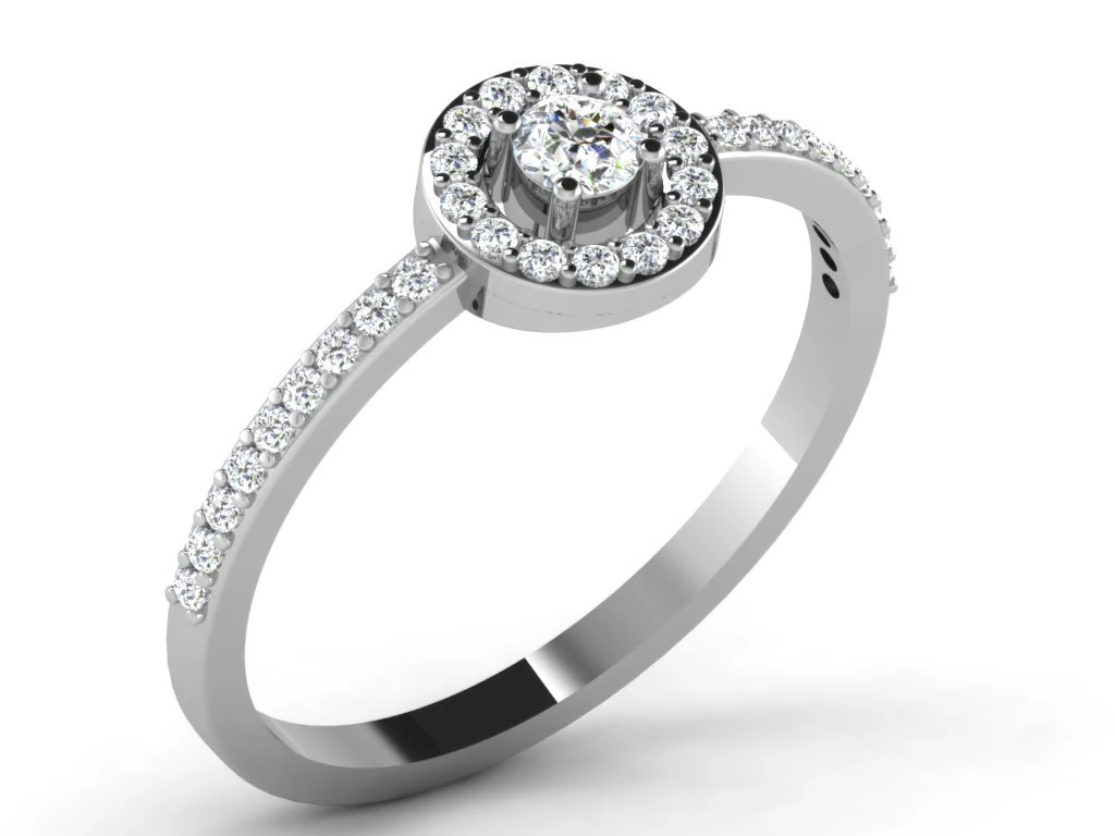 diamond ring for ladies 3D Print Model .c4d .max .obj .3ds .fbx .stl .blend 