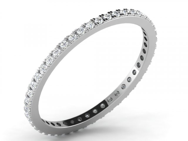 diamond ring for ladies 3D Baskı Modeli .c4d .max .obj .3ds .fbx .stl .blend 