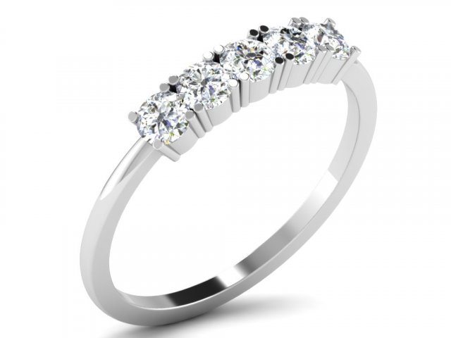diamond ring for ladies Modello di stampa 3D .c4d .max .obj .3ds .fbx .stl .blend 