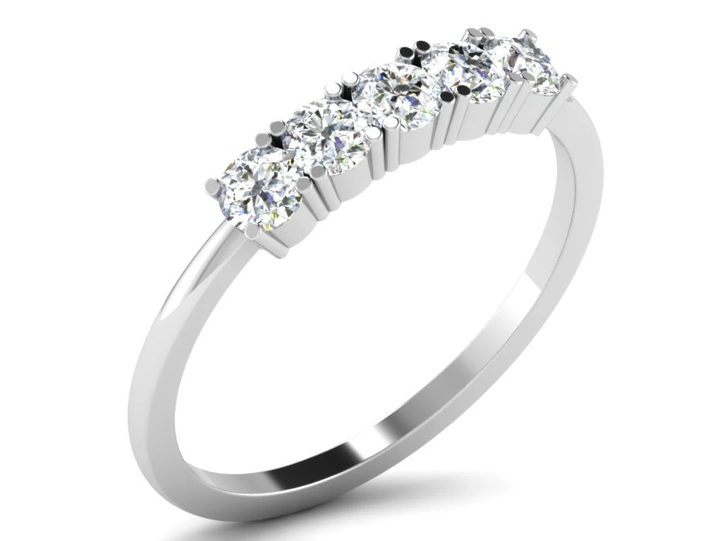 diamond ring for ladies 3D Print Model .c4d .max .obj .3ds .fbx .stl .blend 