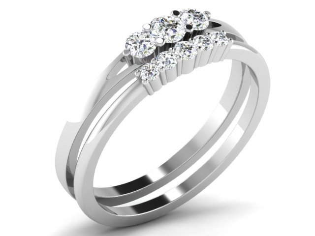 diamond ring for ladies 3D 打印模型 .c4d .max .obj .3ds .fbx .stl .blend 