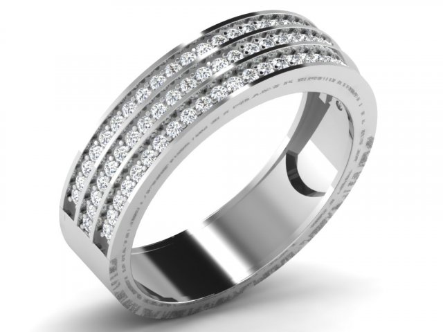 diamond ring for ladies 3D Baskı Modeli .c4d .max .obj .3ds .fbx .stl .blend 