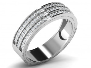 diamond ring for ladies Modèles 3D en vedette