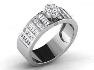 diamond ring for ladies 3D Print Model