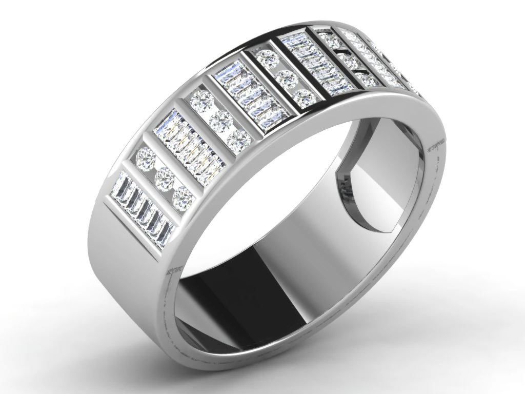 diamond ring for ladies 3D Print Model .c4d .max .obj .3ds .fbx .stl .blend 