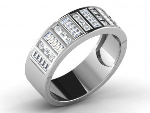 diamond ring for ladies Model do druku 3D