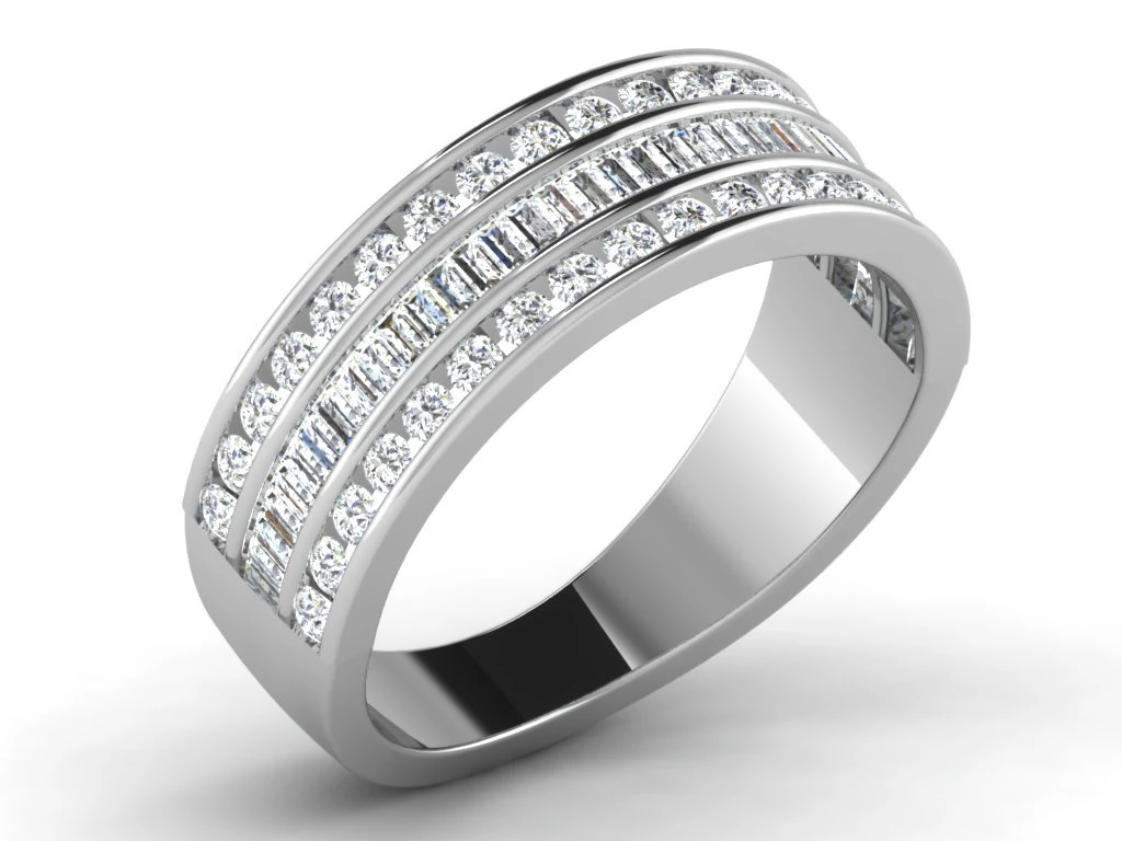 diamond ring for ladies 3D Print Model .c4d .max .obj .3ds .fbx .stl .blend