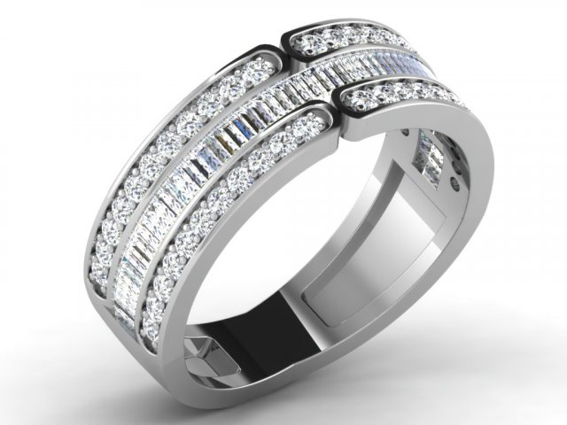 diamond ring for ladies 3D Print Model .c4d .max .obj .3ds .fbx .stl .blend 