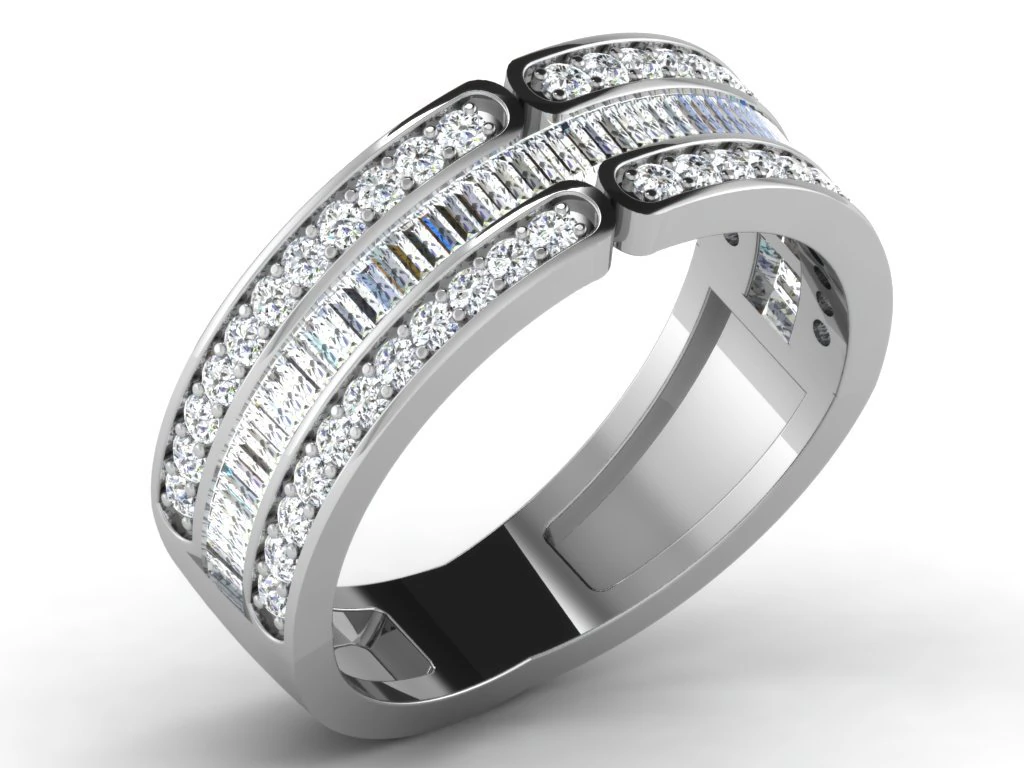 diamond ring for ladies 3D Print Model .c4d .max .obj .3ds .fbx .stl .blend 