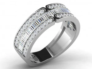 diamond ring for ladies 3D Print Model