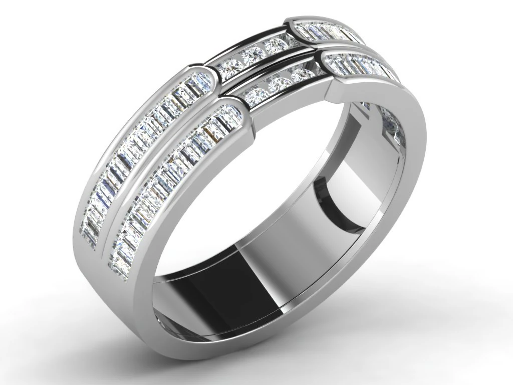 diamond ring for ladies 3D Print Model .c4d .max .obj .3ds .fbx .stl .blend 