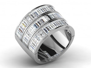 diamond ring for ladies 3D 프린트 모델