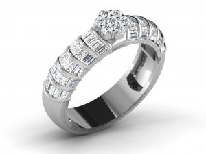 diamond ring for ladies 3D Print Model
