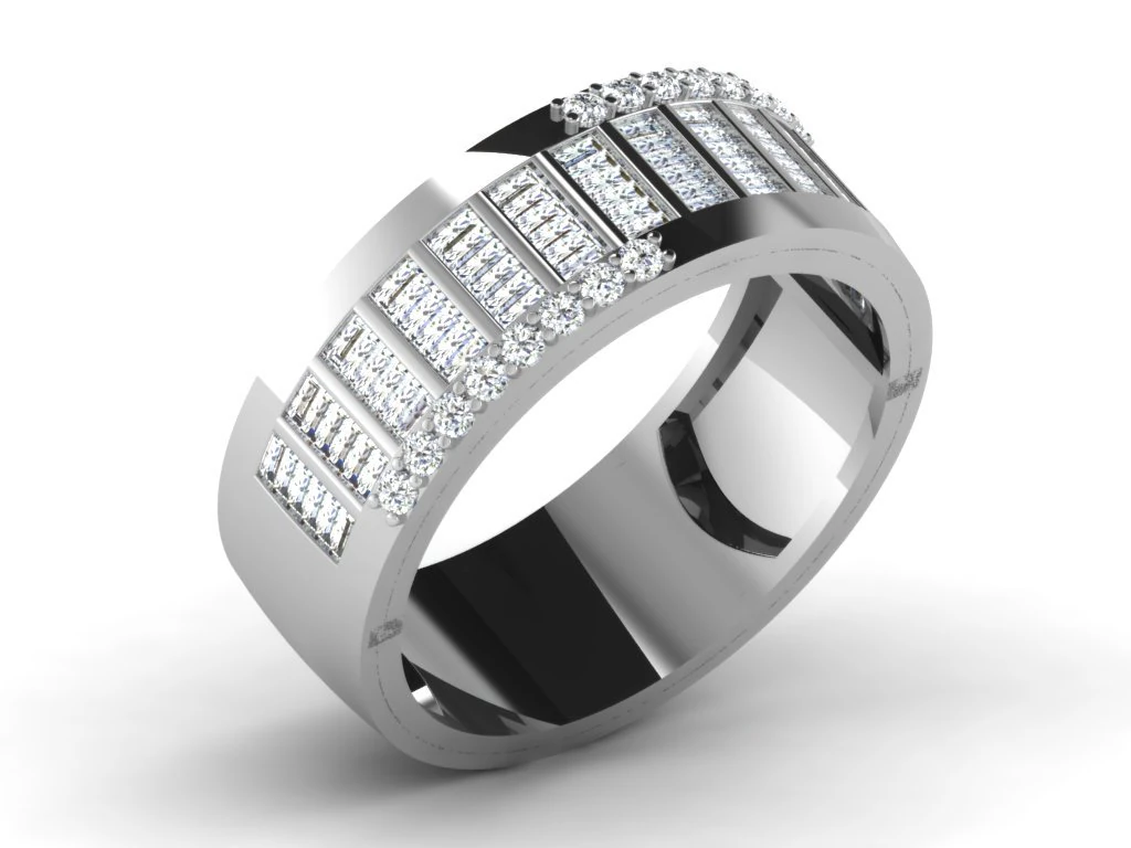 diamond ring for ladies 3D Print Model .c4d .max .obj .3ds .fbx .stl .blend 