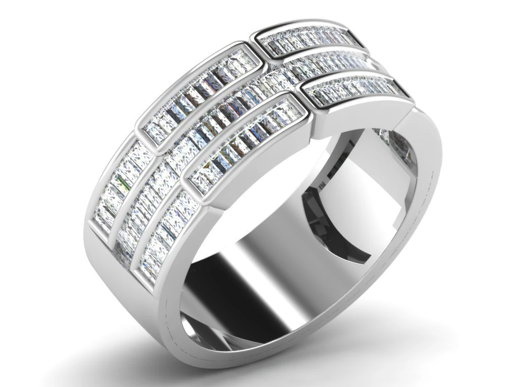 diamond ring for ladies 3D Print Model .c4d .max .obj .3ds .fbx .stl .blend 